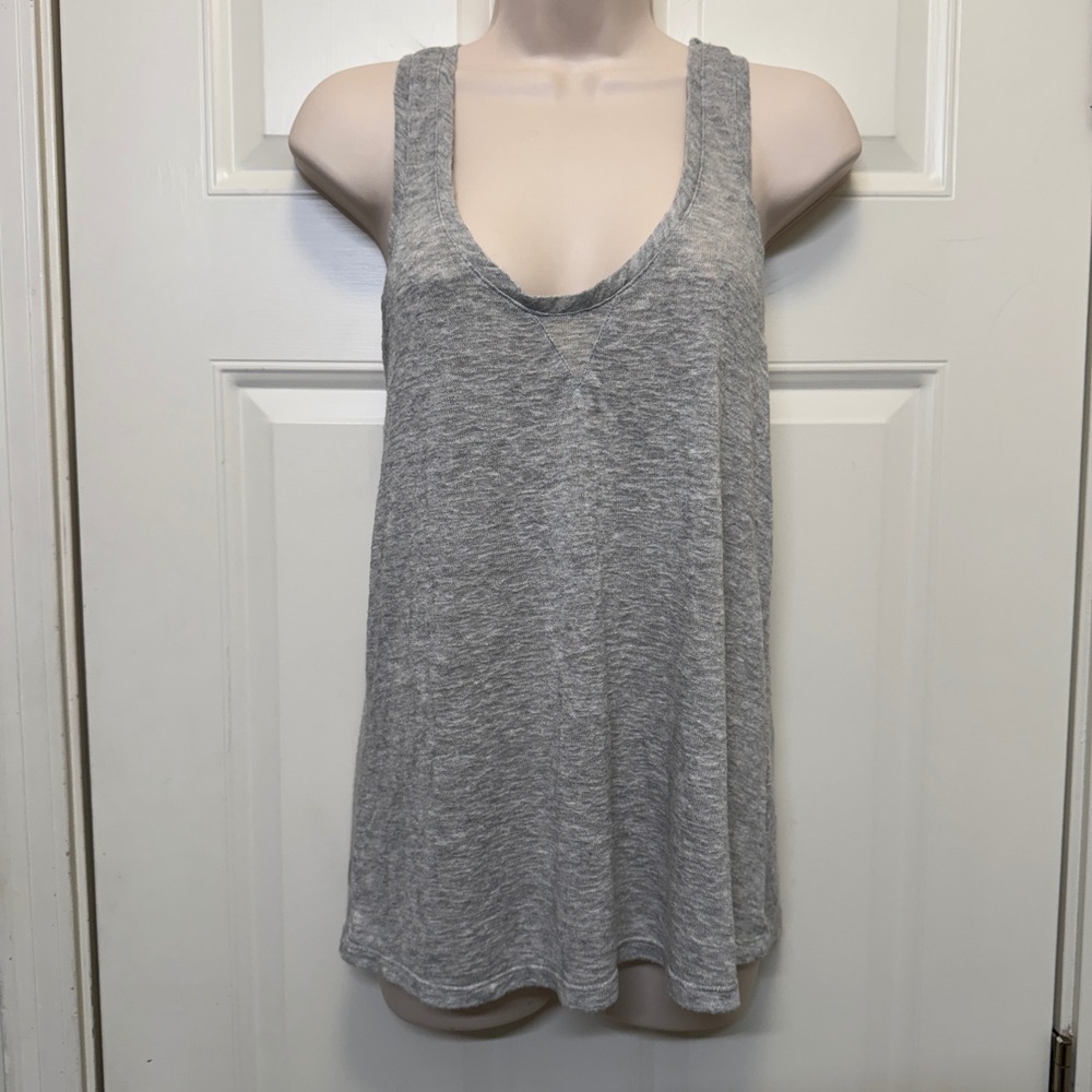 Rails Womens Tank Top S Gray Heathered Knit‎ Racerback Casual Lounge Minimalist